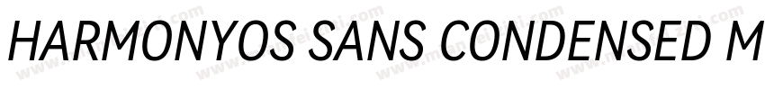 HARMONYOS SANS CONDENSED MEDIUM字体转换